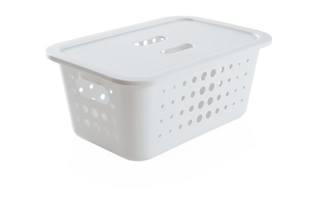 Caixa Organizadora M Com Tampa Branco Fechado - OUCO 530 BCF - Ou Menor preço em Caixa Organizadora M Com Tampa Branco Fechado - OUCO 530 BCF - Ou