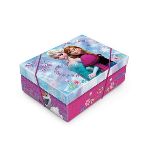 Caixa Organizadora P/Presente C/Tampa Frozen Disney C/10 - Cromus Menor preço em Caixa Organizadora P/Presente C/Tampa Frozen Disney C/10 - Cromus