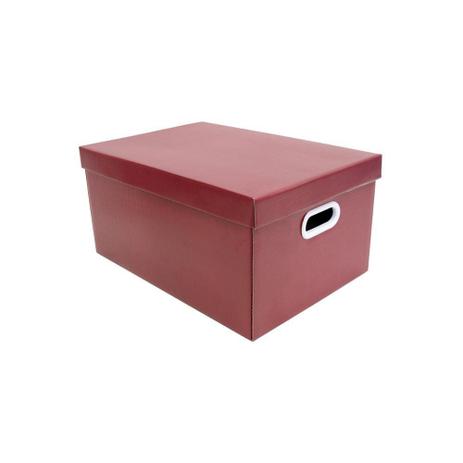 Caixa Organizadora Pratika 23x32cm Vermelha - Boxgraphia Menor preço em Caixa Organizadora Pratika 23x32cm Vermelha - Boxgraphia