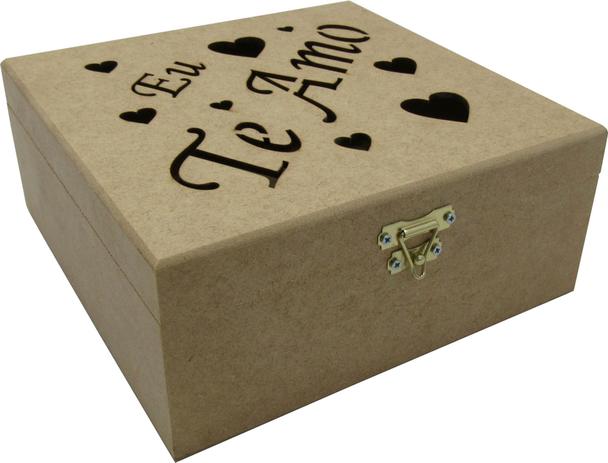 Caixa Organizadora Presente Decoração Eu Te Amo 20x20x8 Cm Mdf - GIROLA DECOR é boa?