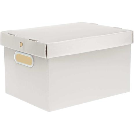 Caixa Organizadora Prontobox BRANC 440X320X260 GD - Polycart Menor preço em Caixa Organizadora Prontobox BRANC 440X320X260 GD - Polycart