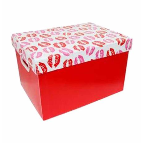 Caixa organizadora prontobox grande kisses vermelha / un / polycart Menor preço em Caixa organizadora prontobox grande kisses vermelha / un / polycart