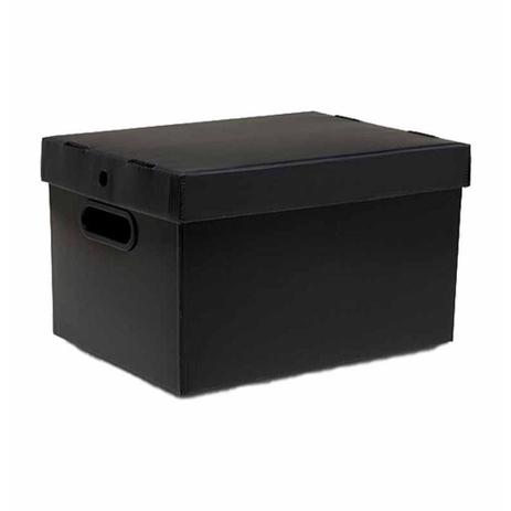Caixa organizadora prontobox grande lisa preto / un / polycart Menor preço em Caixa organizadora prontobox grande lisa preto / un / polycart