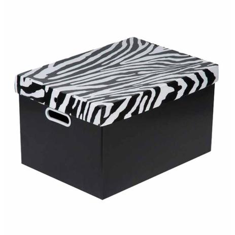 Caixa organizadora prontobox pequena zebra preto / un / polycart Menor preço em Caixa organizadora prontobox pequena zebra preto / un / polycart