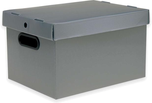 Caixa Organizadora Prontobox Prata 360X265X230 MD Polycart Menor preço em Caixa Organizadora Prontobox Prata 360X265X230 MD Polycart