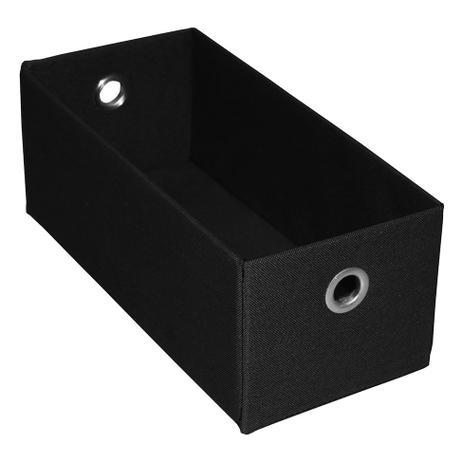 Caixa Organizadora Retangular Pequena Preto 12X32X15 Cm Acasa Móveis Menor preço em Caixa Organizadora Retangular Pequena Preto 12X32X15 Cm Acasa Móveis