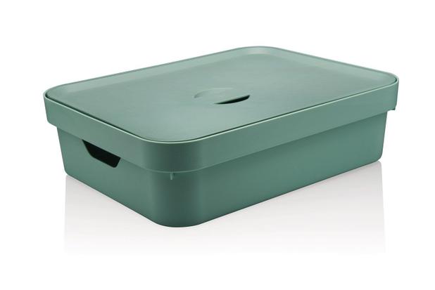 Caixa Organizadora Verde Menta Cube G Com Tampa - OU Menor preço em Caixa Organizadora Verde Menta Cube G Com Tampa - OU