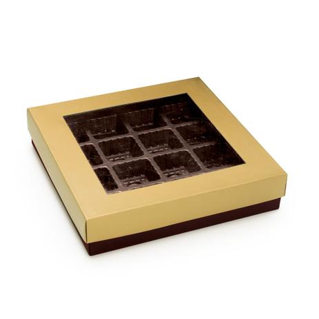 Caixa P/Bombom Ouro Fosco 17,5X17,5X3,5 - Cromus é boa?