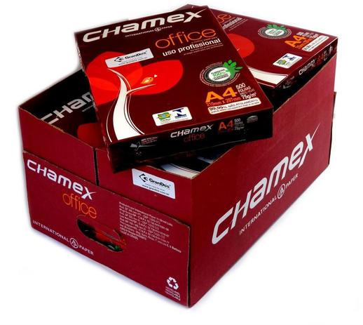 Caixa Papel Sulfite CHAMEX A4 75g Menor preço em Caixa Papel Sulfite CHAMEX A4 75g