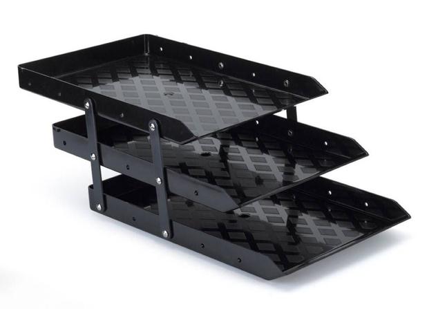 Caixa Para Correspondência Tripla Articulável Acrílico Preta Waleu Menor preço em Caixa Para Correspondência Tripla Articulável Acrílico Preta Waleu