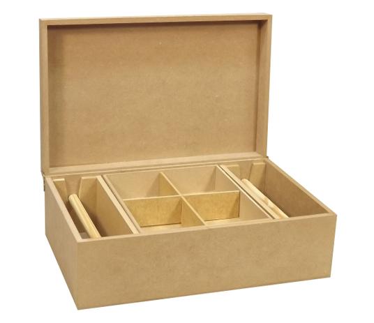 Caixa para Jóias e Anéis Retangular - MDF - Palácio Da Arte Menor preço em Caixa para Jóias e Anéis Retangular - MDF - Palácio Da Arte