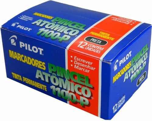 Menor preço em Caixa Pincel Atômico 1100-p Preto - Pilot C/ 12unidades
