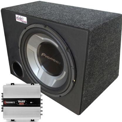 Caixa Pioneer Subwoofer TS-W3060BR + Módulo Taramps - Vinisound Menor preço em Caixa Pioneer Subwoofer TS-W3060BR + Módulo Taramps - Vinisound