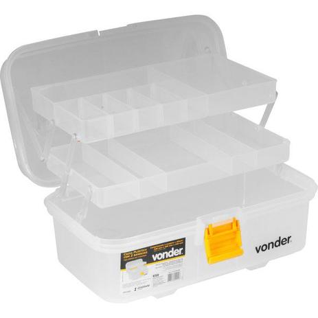 Caixa Plástica 2 Bandejas Transparente Profissional - Vonder - CPV 0350 é boa?