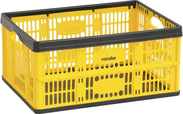 Caixa plástica desmontável 475x350x225mm 21kg cdv0475 - Vonder Menor preço em Caixa plástica desmontável 475x350x225mm 21kg cdv0475 - Vonder