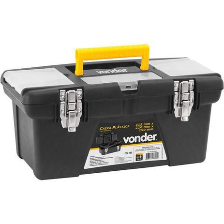Caixa plástica para ferramentas baú 415x210x190mm com bandeja cpv160 - Vonder é boa?