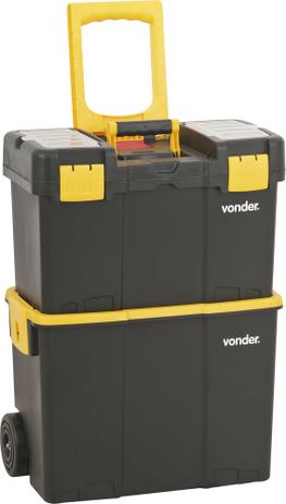 Caixa plástica para ferramentas baú 460x260x625mm com rodas crv0300 - Vonder Menor preço em Caixa plástica para ferramentas baú 460x260x625mm com rodas crv0300 - Vonder