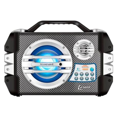 Caixa Portátil Multiuso Lenoxx Bluetooth Bateria Interna 12V Rádio Fm Usb 100W Rms - CA305 Menor preço em Caixa Portátil Multiuso Lenoxx Bluetooth Bateria Interna 12V Rádio Fm Usb 100W Rms - CA305