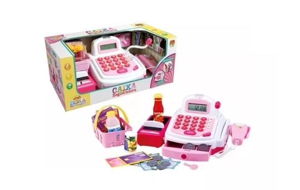 Caixa registradora colors com som luz e movimento - Dm toys é boa?