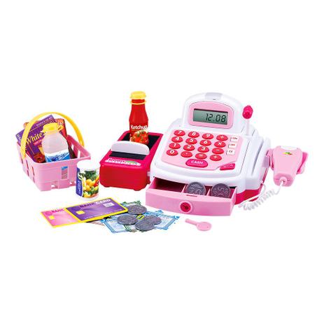 Caixa Registradora Infantil C/ Luz Som e Acessórios -Dm Toys Menor preço em Caixa Registradora Infantil C/ Luz Som e Acessórios -Dm Toys