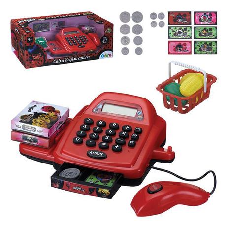 Caixa Registradora Infantil Miráculos Mercadinho Lady Bug 20 acessórios Art - Art brink é boa?