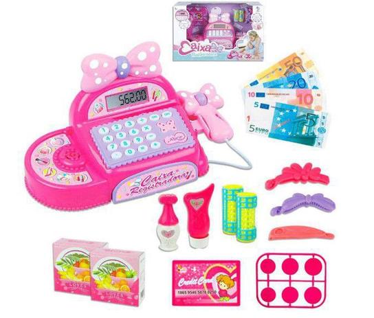 Caixa Registradora Lacinho Fênix Rosa - Fenix Menor preço em Caixa Registradora Lacinho Fênix Rosa - Fenix