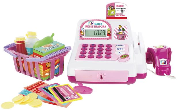 Caixa Registradora Rosa Creative Fun Multikids BR387 Menor preço em Caixa Registradora Rosa Creative Fun Multikids BR387