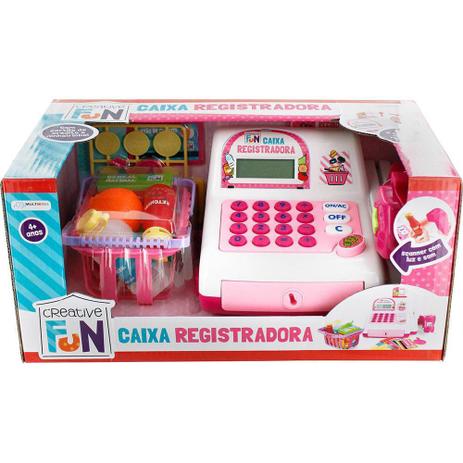 Caixa Registradora Rosa - Multikids Menor preço em Caixa Registradora Rosa - Multikids