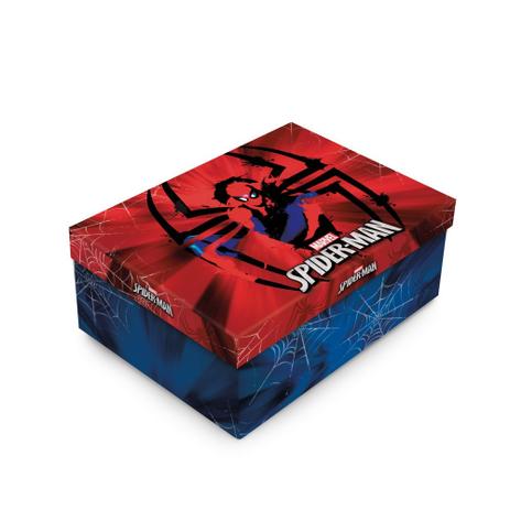 Caixa Rigida Organizadora Presente Homem Aranha Marvel G - Cromus Menor preço em Caixa Rigida Organizadora Presente Homem Aranha Marvel G - Cromus