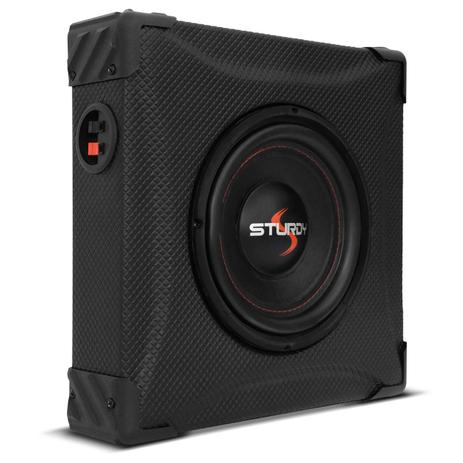 Caixa Slim Sturdy Fit Box Adventure 200W RMS Subwoofer 8” Polegadas Passiva Dutada 4 Ohms Menor preço em Caixa Slim Sturdy Fit Box Adventure 200W RMS Subwoofer 8” Polegadas Passiva Dutada 4 Ohms