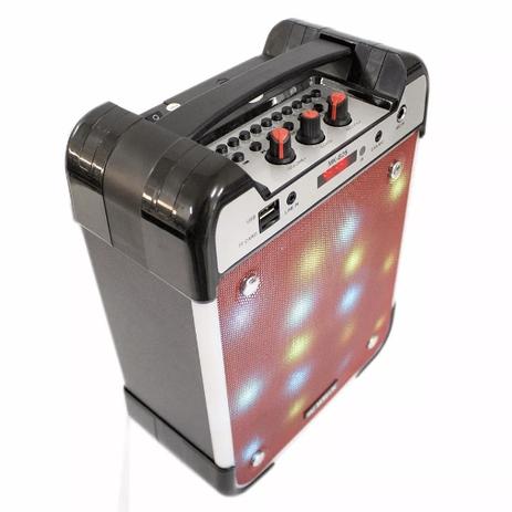 Caixa Som Amplificada Led Portatil Mk-b25 Mp3 Fm Usb Sd - Sy eletrônicos Menor preço em Caixa Som Amplificada Led Portatil Mk-b25 Mp3 Fm Usb Sd - Sy eletrônicos