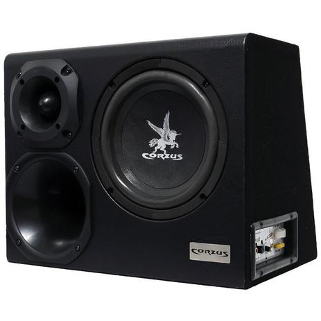 Caixa Som Automotivo Amplificada Trio 8 300W Rms Corzus CXT300-8 com Módulo Completa é boa?