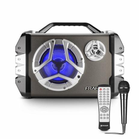 Caixa Som Bluetooth Mini System Portátil Frahm MS 160BT 100W Menor preço em Caixa Som Bluetooth Mini System Portátil Frahm MS 160BT 100W