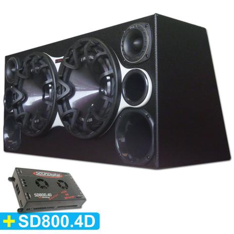 Caixa Super Trio 12” Bravox Premium Plus c/ Módulo Soundigital - Cia do som Menor preço em Caixa Super Trio 12” Bravox Premium Plus c/ Módulo Soundigital - Cia do som