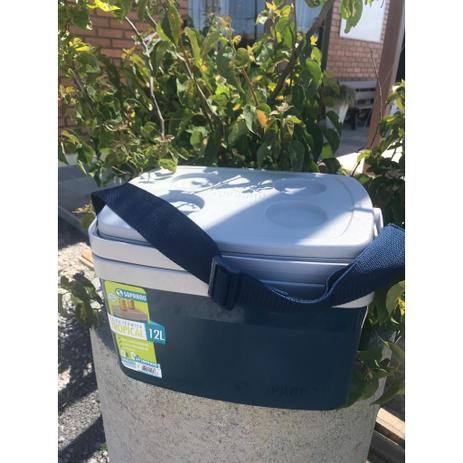 Caixa Térmica 12 Litros Alça Tiracolo Cerveja Alimento - Azul Marinho - Soprano Menor preço em Caixa Térmica 12 Litros Alça Tiracolo Cerveja Alimento - Azul Marinho - Soprano