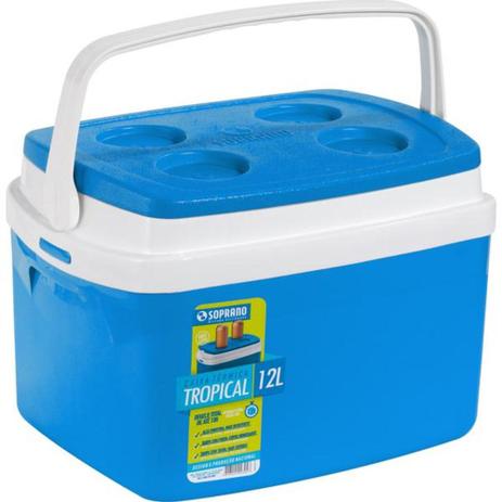 Caixa térmica 12 litros azul - Tropical - Soprano é ruim? Caixa térmica 12 litros azul - Tropical - Soprano é boa?