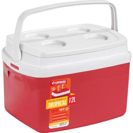 Caixa térmica 12 litros vermelha - Tropical - Soprano é boa?