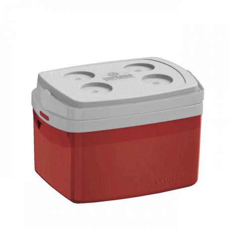 Caixa Térmica 12L Tropical Soprano Vermelho Menor preço em Caixa Térmica 12L Tropical Soprano Vermelho