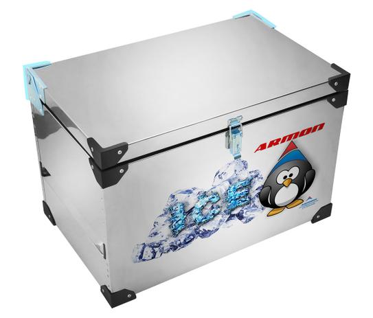 Caixa Térmica 140 Litros Acabamento Em Inox - Armon Menor preço em Caixa Térmica 140 Litros Acabamento Em Inox - Armon