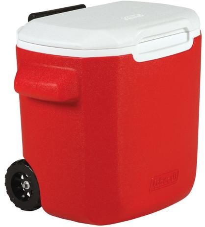 Caixa Térmica 15,2 Litros com Rodas 16 QT Coleman Vermelho Menor preço em Caixa Térmica 15,2 Litros com Rodas 16 QT Coleman Vermelho