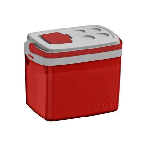 Caixa Térmica 32 L Vermelho Soprano Menor preço em Caixa Térmica 32 L Vermelho Soprano
