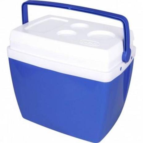 Caixa Termica 34 Litros Azul Com Alca - Mor Menor preço em Caixa Termica 34 Litros Azul Com Alca - Mor