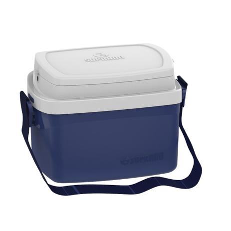 Caixa Térmica 5 Litros Alça Tiracolo Cerveja Alimento - Azul Marinho - Soprano Menor preço em Caixa Térmica 5 Litros Alça Tiracolo Cerveja Alimento - Azul Marinho - Soprano