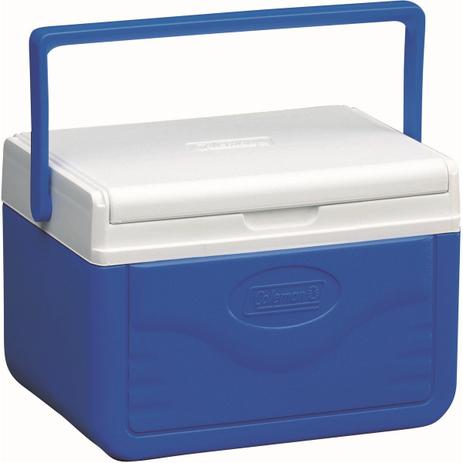 Caixa Térmica 5 QT 4,7 Litros com Alça e Porta-Latas - Coleman Azul Menor preço em Caixa Térmica 5 QT 4,7 Litros com Alça e Porta-Latas - Coleman Azul