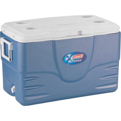 Caixa Térmica 52 QT Azul 49 Litros - Coleman Menor preço em Caixa Térmica 52 QT Azul 49 Litros - Coleman