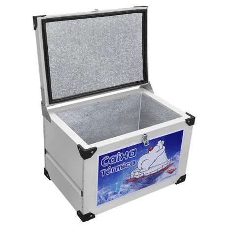 Caixa Térmica 68 Litros Cefaz Galvanizada com Válvula de Escoamento CTG-75 Menor preço em Caixa Térmica 68 Litros Cefaz Galvanizada com Válvula de Escoamento CTG-75