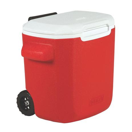 Caixa Térmica Coleman 16QT 15.1 Litros Vermelha Com Rodas Menor preço em Caixa Térmica Coleman 16QT 15.1 Litros Vermelha Com Rodas