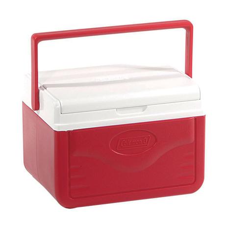 Caixa Térmica Coleman 5 QT 4.7 Litros Vermelha Com Alça Menor preço em Caixa Térmica Coleman 5 QT 4.7 Litros Vermelha Com Alça