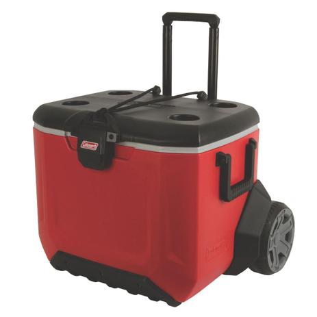 Caixa Térmica Coleman Rugged 52 Litros com Rodas, Alças e Trava 5 dias de Gelo - Coleman Menor preço em Caixa Térmica Coleman Rugged 52 Litros com Rodas, Alças e Trava 5 dias de Gelo - Coleman