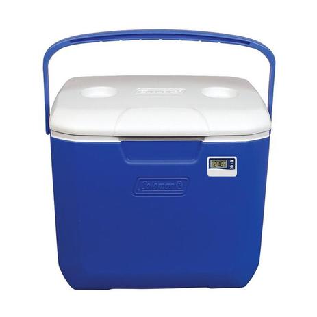 Caixa Térmica com Termômetro 30 QT Azul 28,3 Litros - Coleman Menor preço em Caixa Térmica com Termômetro 30 QT Azul 28,3 Litros - Coleman